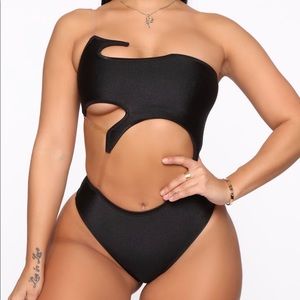 Black Cut Out Bodysuit